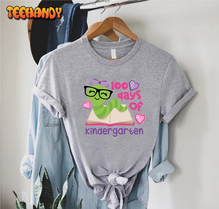 Girls 100 Days Of School Shirt,Cute 100th Day Of School Teacher Shirt