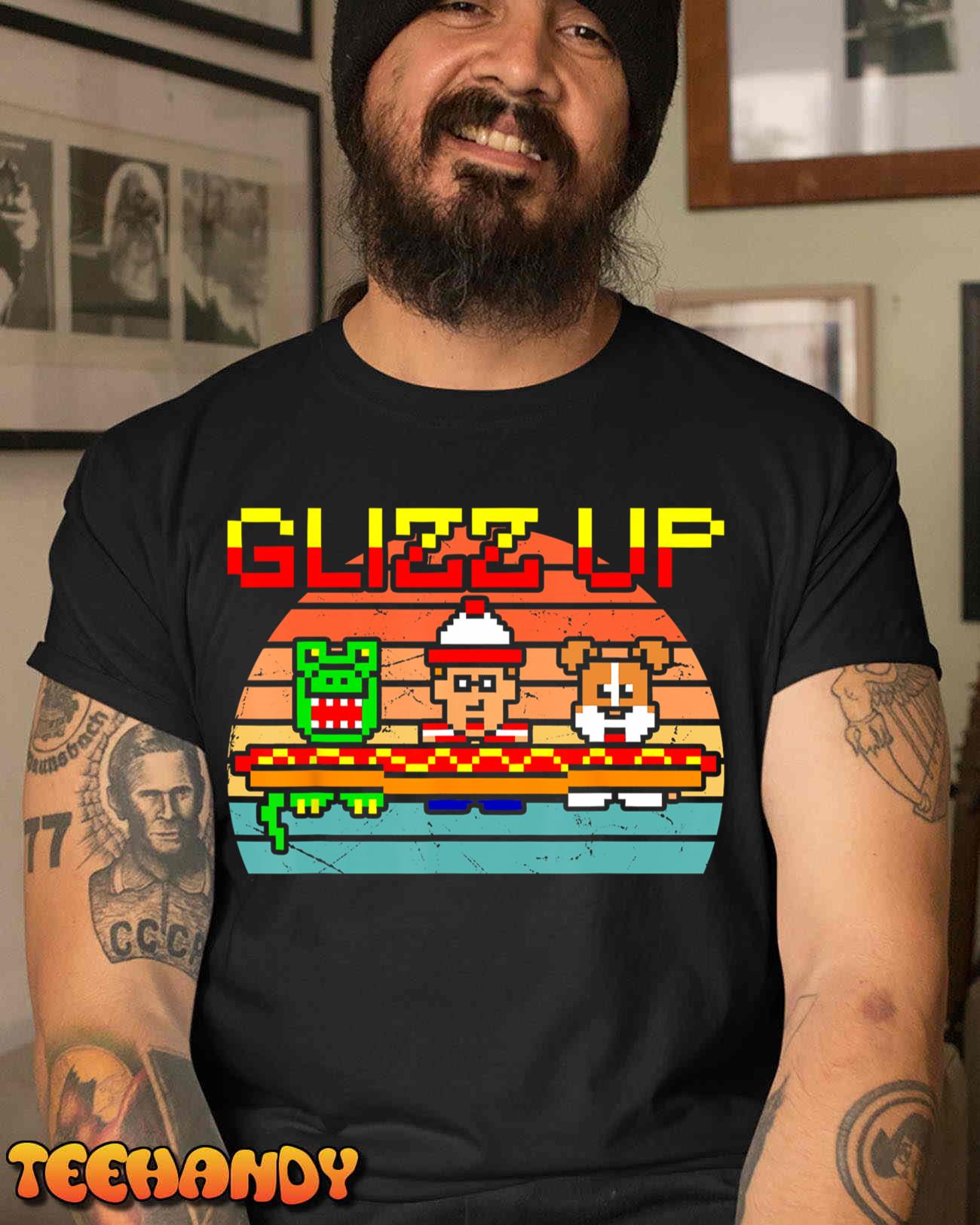 Glizz Up Retro Design T-Shirt