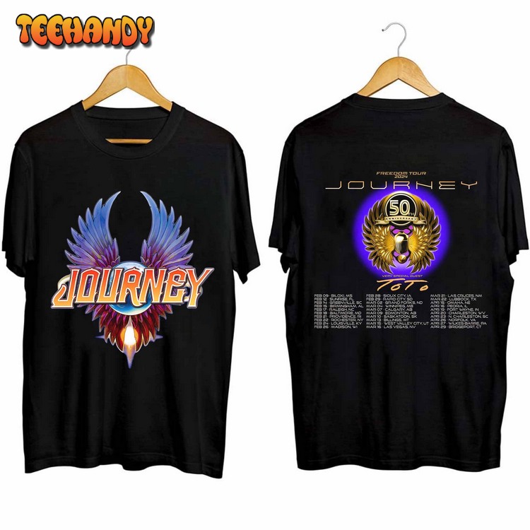 Journey Freedom Tour 2024 Shirt, Journey With Toto 2024 Concert Unisex Sweatshirt