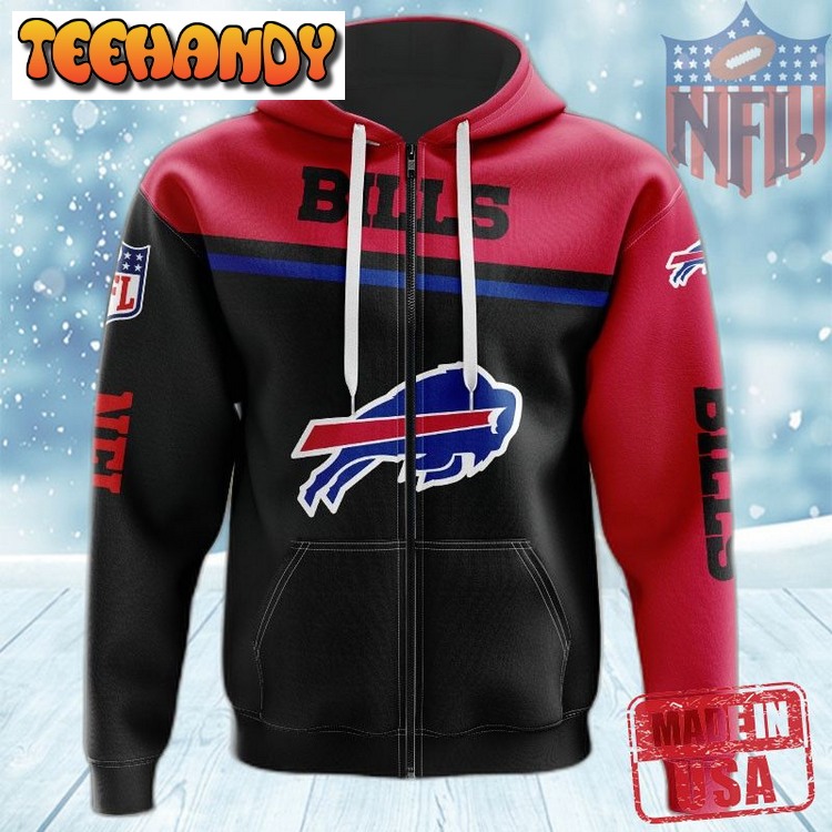 Luxury Buffalo Bills 3D Skull Zip Hoodie Pullover 3D Hoodie