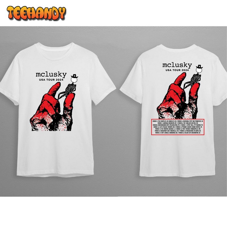 Mclusky Usa Tour 2024 Shirt, Mclusky Fan Unisex Sweatshirt