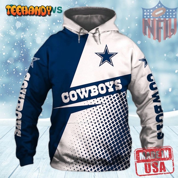 Mens 3D Dallas Cowboys Hoodie Longsleeve Bulk Print Luxury 80s 90s Styles