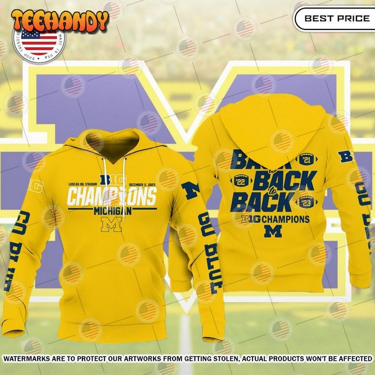 Michigan Wolverines 2023 Big Ten Football Conference Champions Hoodie