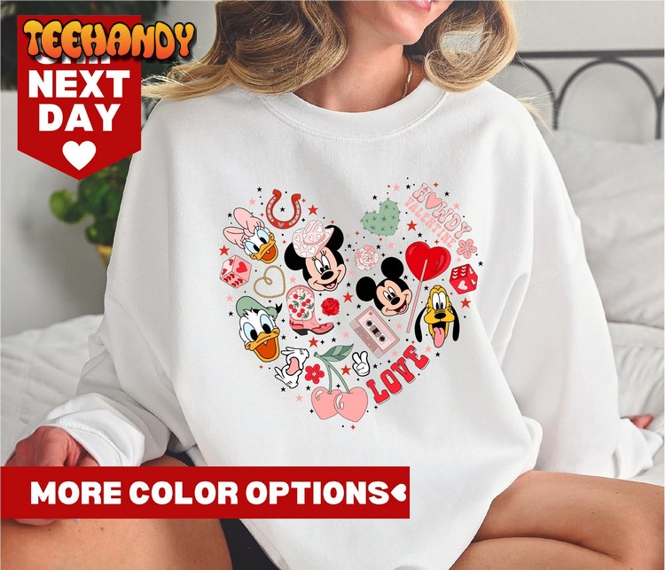 Mickey and Minnie Shirt, Disney Valentines Day Sweatshirt