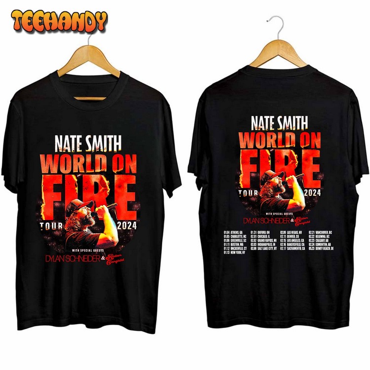 Nate Smith World On Fire Tour 2024 Unisex Sweatshirt