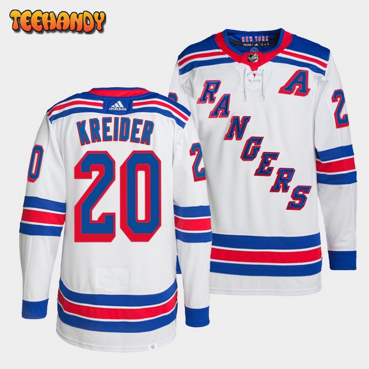 New York Rangers Chris Kreider Away White Jersey