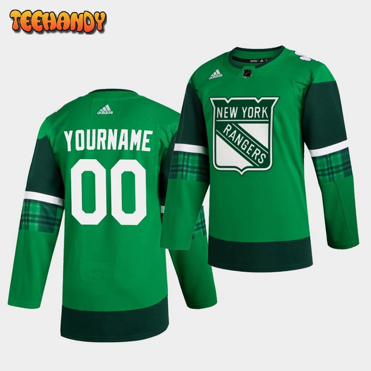 New York Rangers Custom St. Patrick’s Day Green Player Jersey