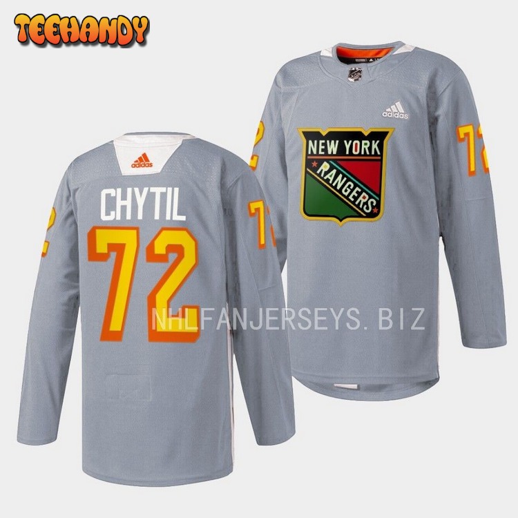 New York Rangers Filip Chytil 2023 Black History Night Grey Jersey