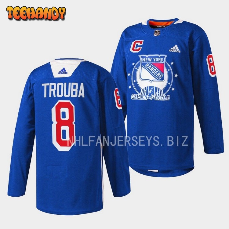 New York Rangers Jacob Trouba Garden of Dreams Blue Jersey