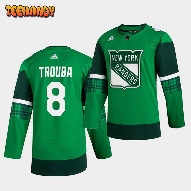 New York Rangers Jacob Trouba St. Patrick’s Day Green Player Jersey