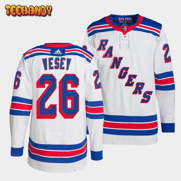New York Rangers Jimmy Vesey Primegreen Away White Jersey