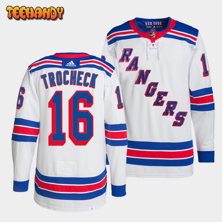 New York Rangers Vincent Trocheck Primegreen Away White Jersey