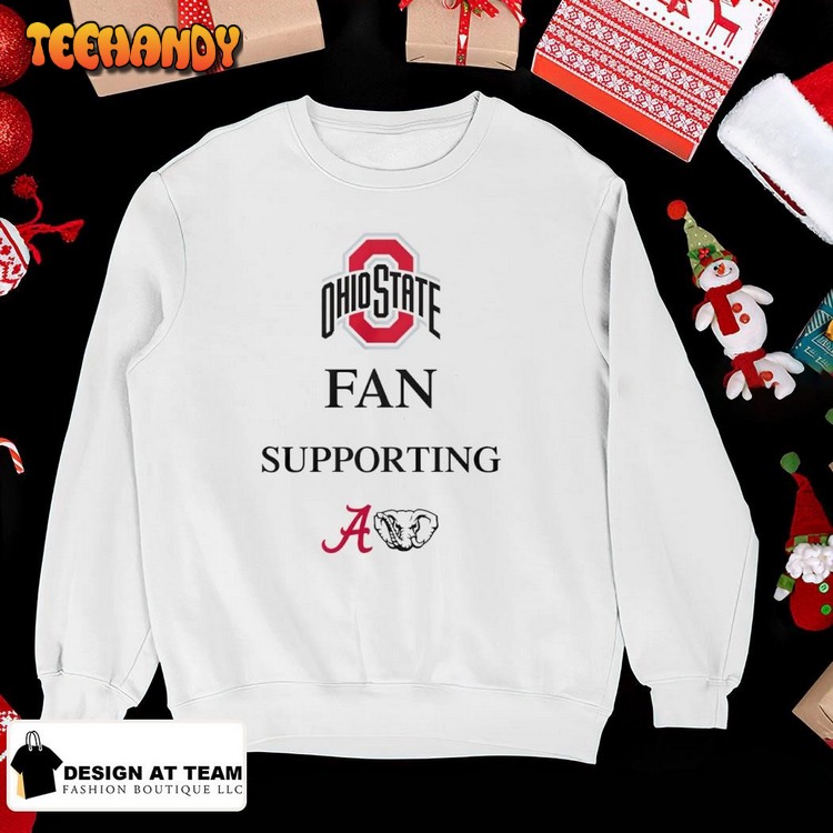 Ohio State Fan Supporting Alabama Crimson Tide Shirt