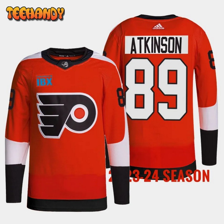 Philadelphia Flyers Cam Atkinson 2023 2024 Home Burnt Orange Jersey