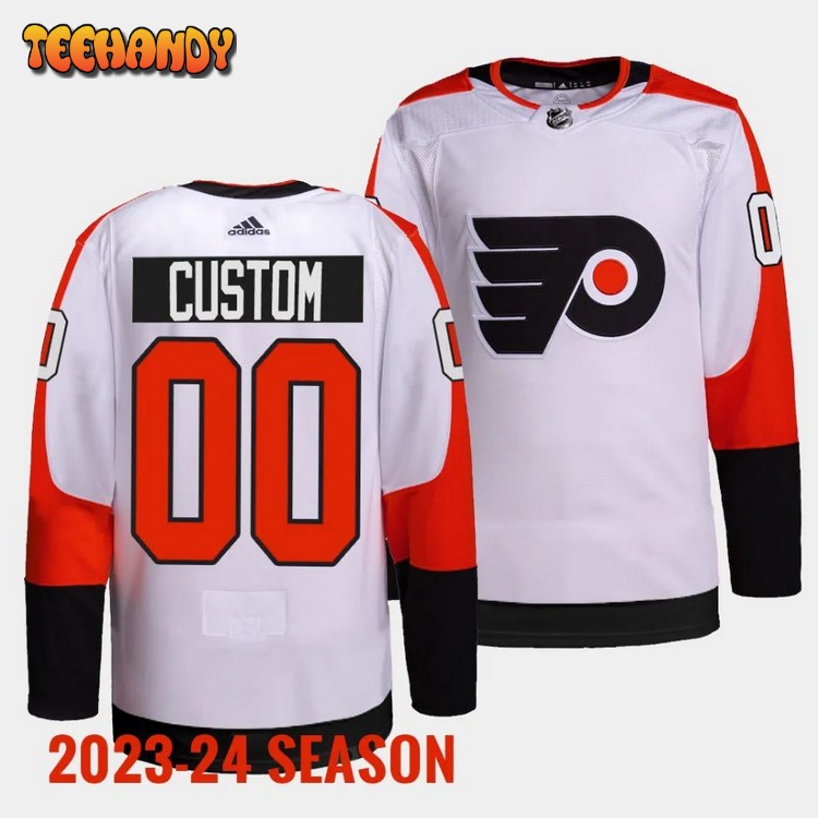Philadelphia Flyers Custom 2023 2024 Away White Jersey