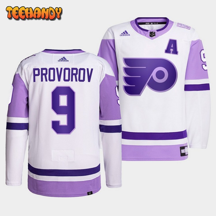 Philadelphia Flyers Ivan Provorov HockeyFightsCancer White Jersey