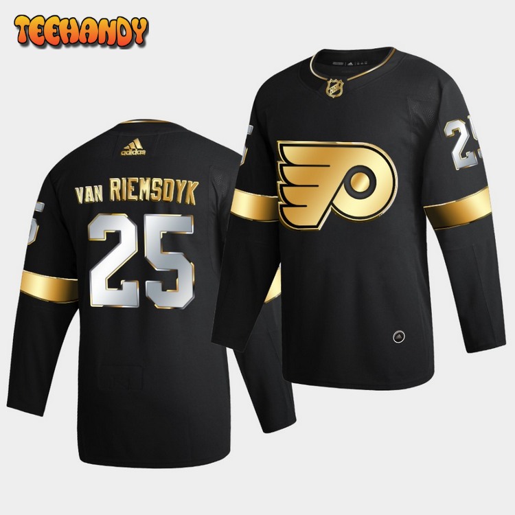 Philadelphia Flyers James van Riemsdyk Golden Edition Limited Black Jersey