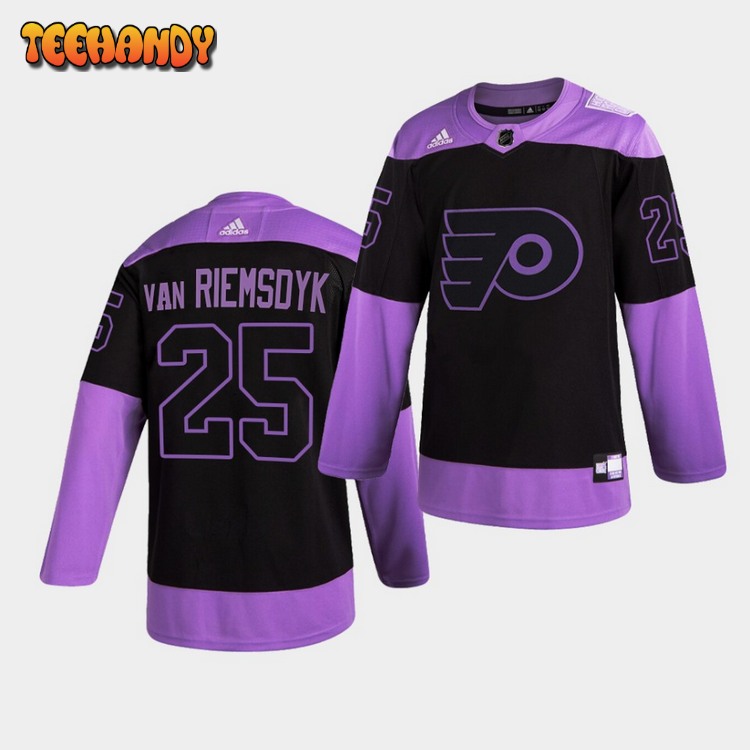 Philadelphia Flyers James van Riemsdyk HockeyFightsCancer Purple Jersey