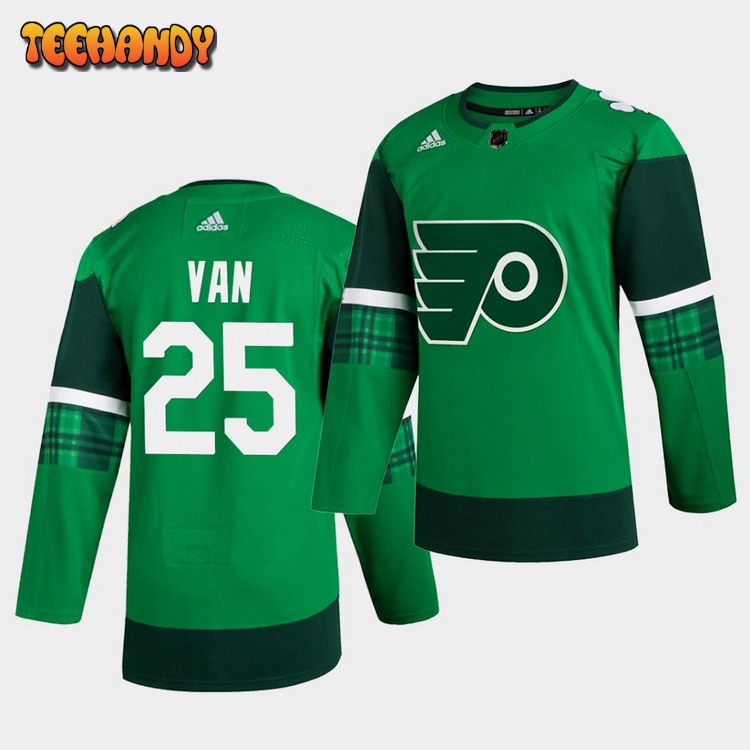 Philadelphia Flyers James van Riemsdyk St. Patrick’s Day Green Player Jersey