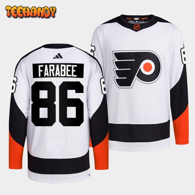 Philadelphia Flyers Joel Farabee Reverse White Jersey