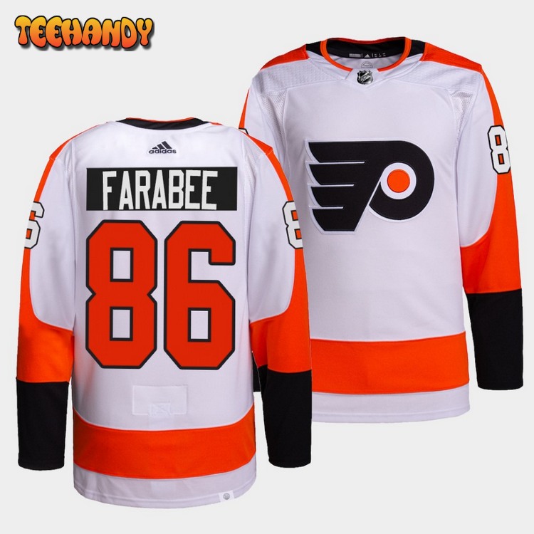 Philadelphia Flyers Joel Farabeey Away White Jerse