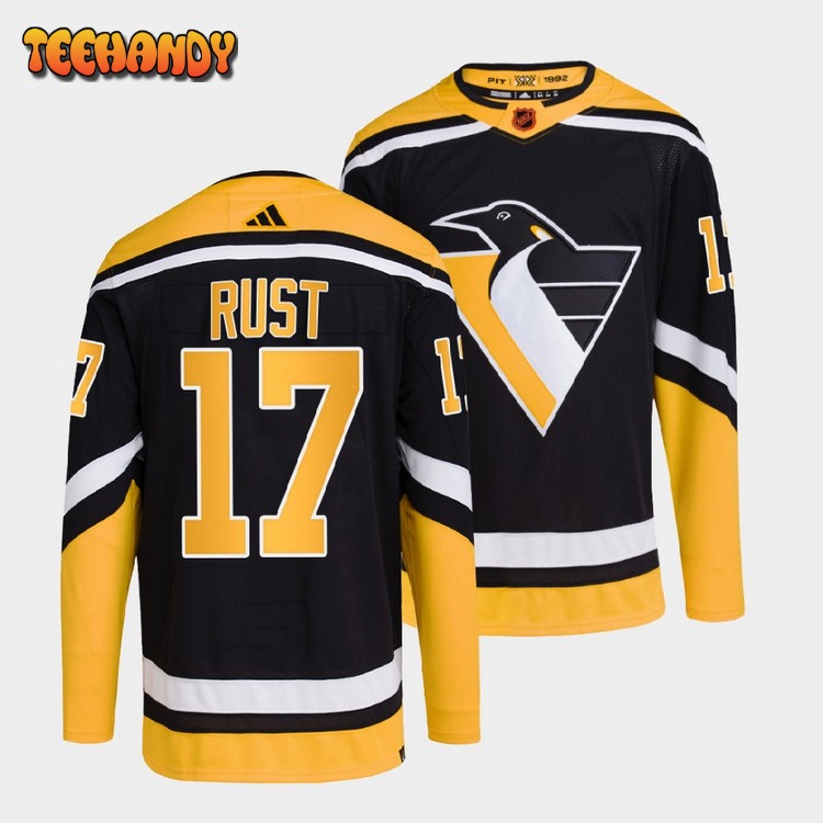 Pittsburgh Penguins Bryan Rust Black Reverse Jersey