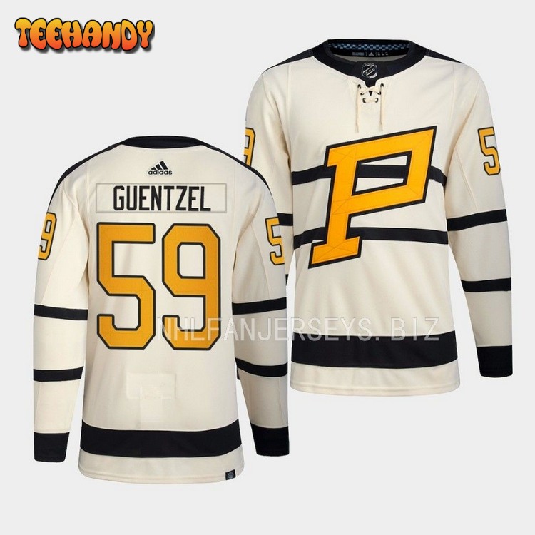 Pittsburgh Penguins Jake Guentzel 2023 Winter Classic Cream Jersey