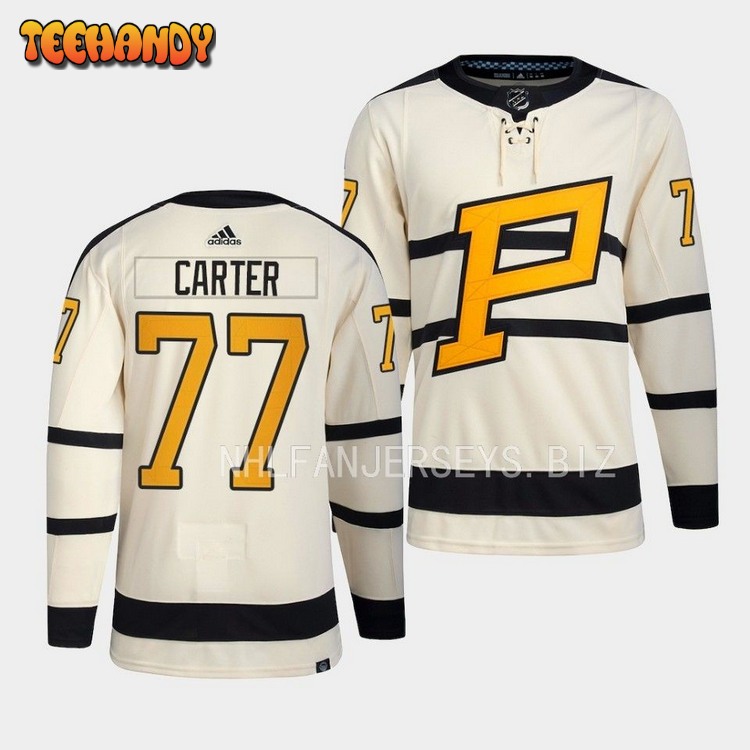 Pittsburgh Penguins Jeff Carter 2023 Winter Classic Cream Jersey