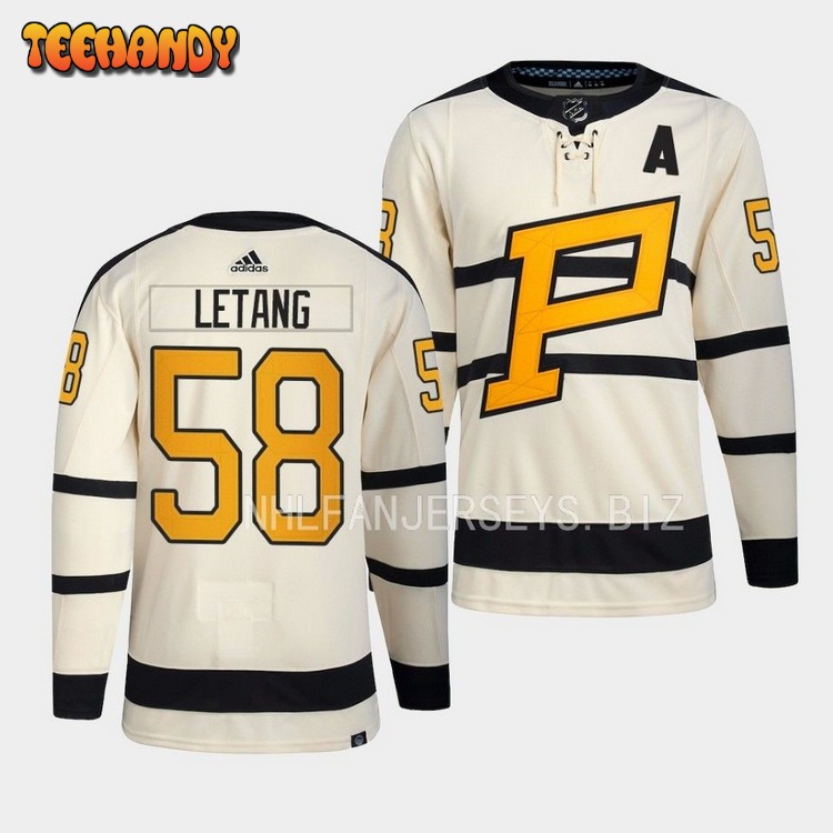 Pittsburgh Penguins Kris Letang 2023 Winter Classic Cream Jersey