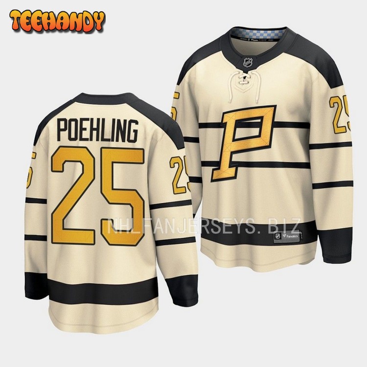 Pittsburgh Penguins Ryan Poehling 2023 Winter Classic Cream Jersey