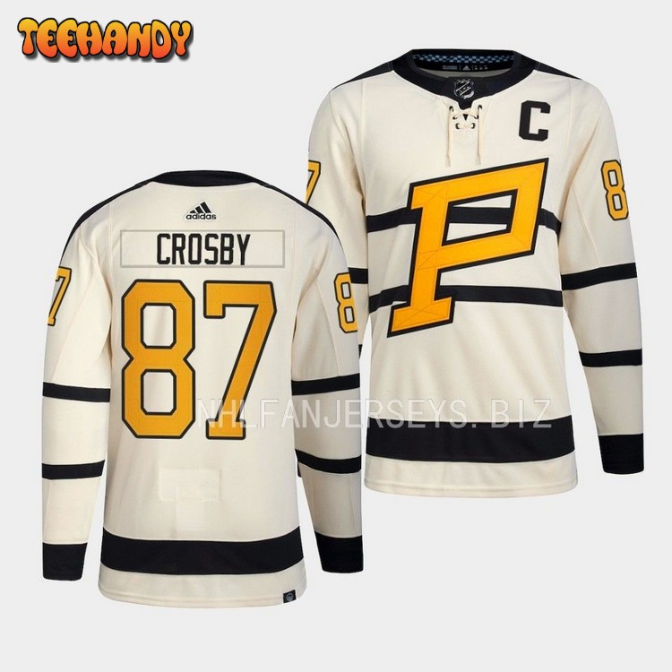Pittsburgh Penguins Sidney Crosby 2023 Winter Classic Cream Jersey