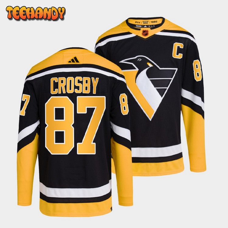 Pittsburgh Penguins Sidney Crosby Reverse Black Jersey