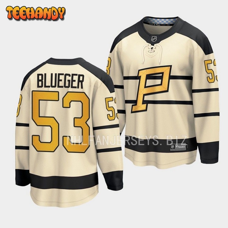 Pittsburgh Penguins Teddy Blueger 2023 Winter Classic Cream Jersey