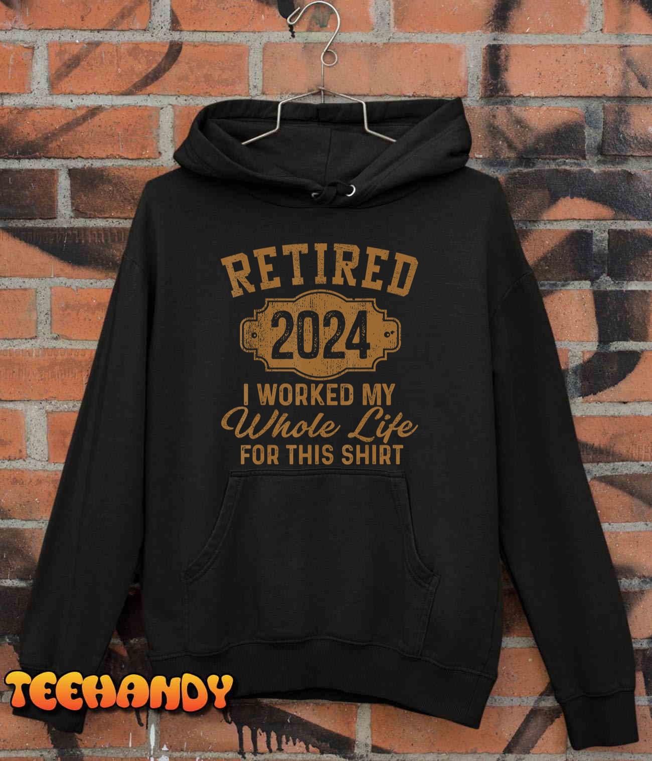 Retirement Gifts Men Women Retired 2024 T-Shirt