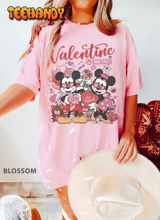 Retro Valentine Disneyland Main Street Shirt