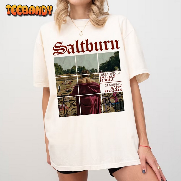 Saltburn Movie Poster Unisex Tshirt Jacob Elordi Shirt Valentine Day Shirt