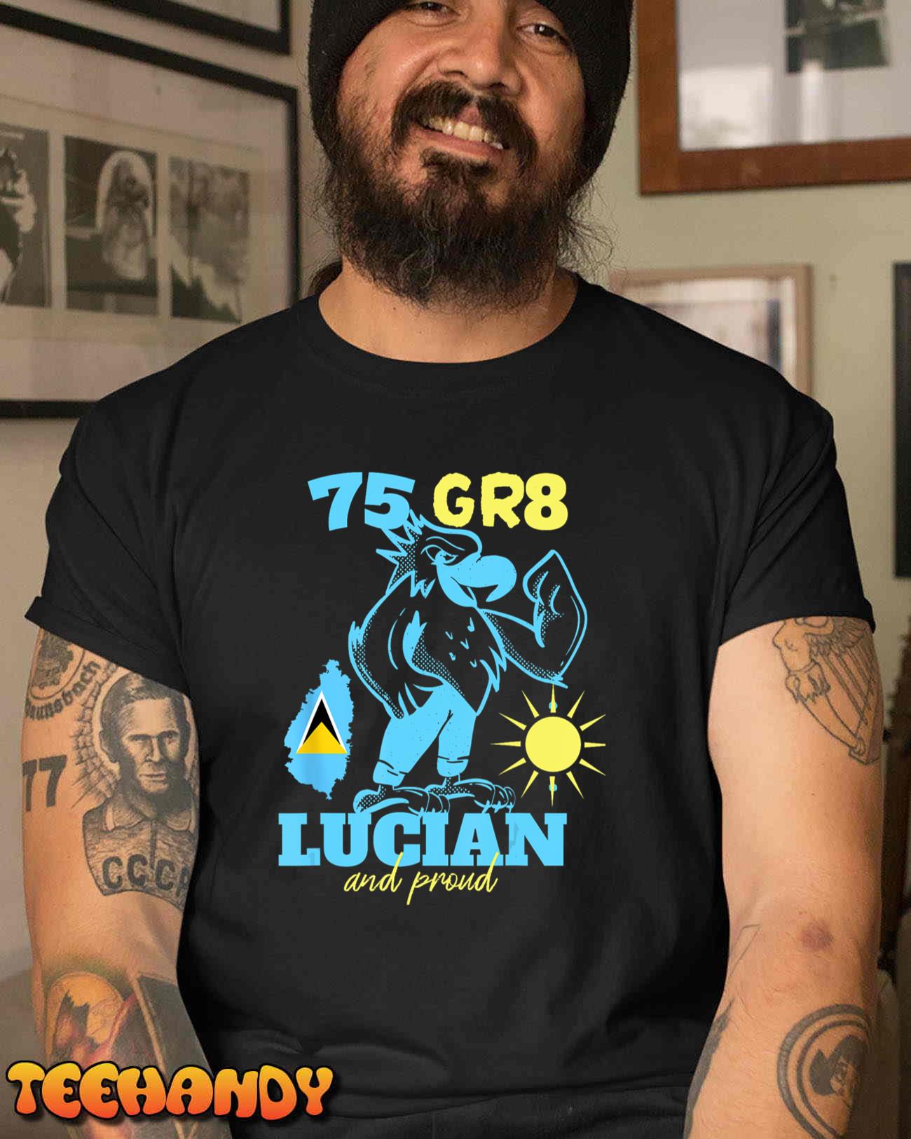 St. Lucia Independence 75Gr8 National Pride T-Shirt