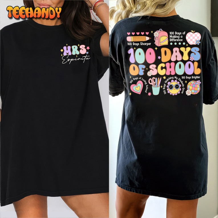 Teacher 100 Days Of School Shirt, 100 Days Student Shirt