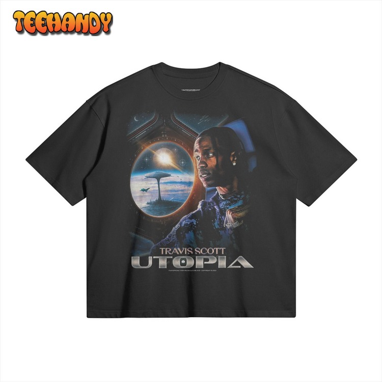 Travis Scott – UTOPIA vintage style boxy unisex heavyweight 90’s T-shirt