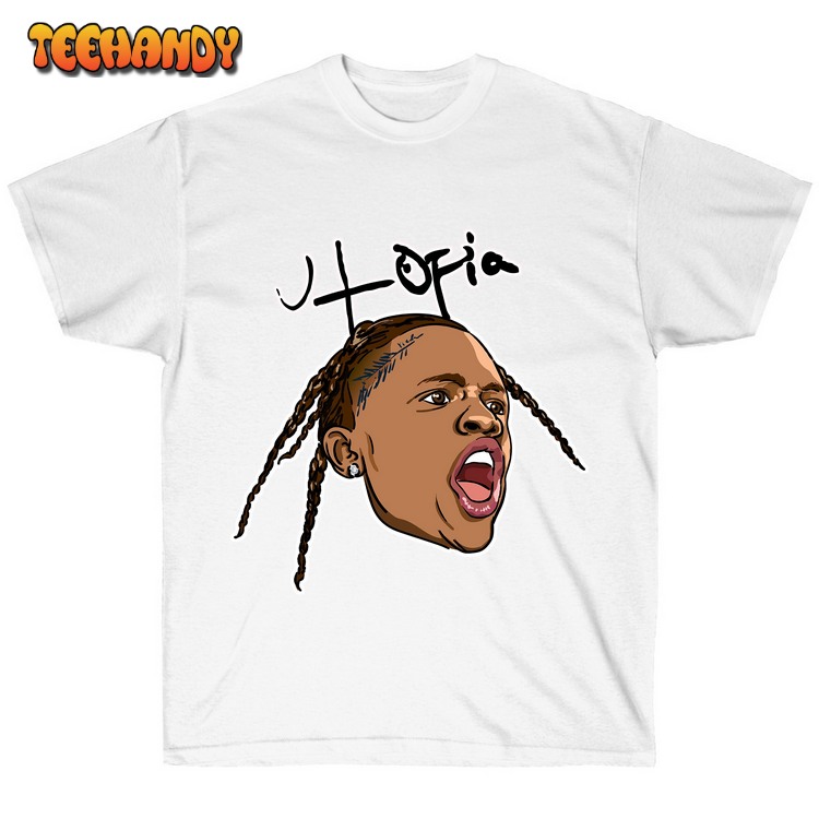 Travis Scott T-shirt -  Toon Utopia Hip Hop Adult Unisex T-shirts