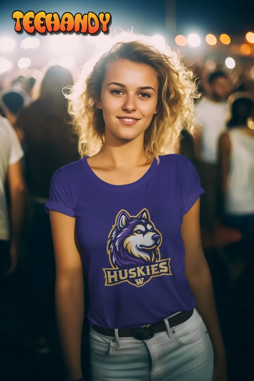 University of Washington Huskies Mascot Unisex T Shirt gift for Basketball and Football fans