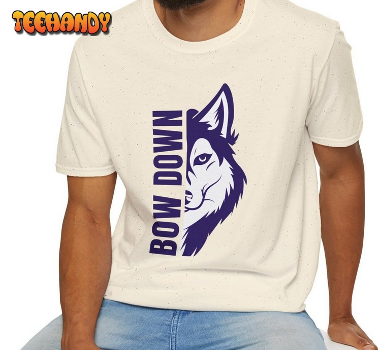 UW Huskies Football Shirt – Bow Down To Washington – Washington Football T Shirt