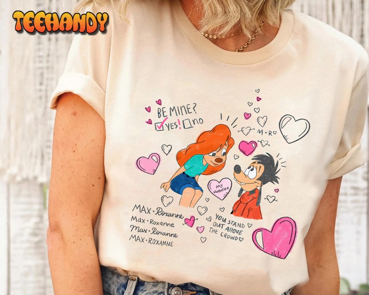 Vintage Disney A Goofy Movie Max and Roxanne Love Shirt