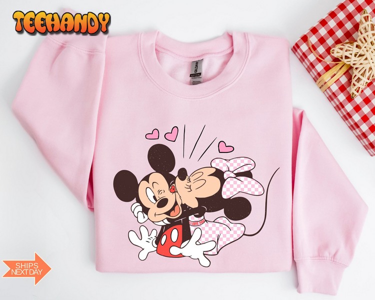 Vintage Mickey and Minnie Valentines Day Sweatshirt