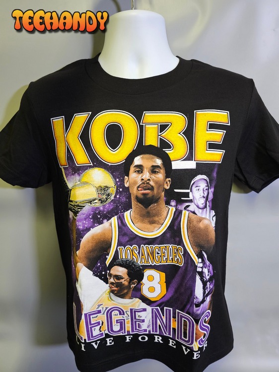 Young Kobe Bryant #8 Legends Live Forever graphic T-shirt