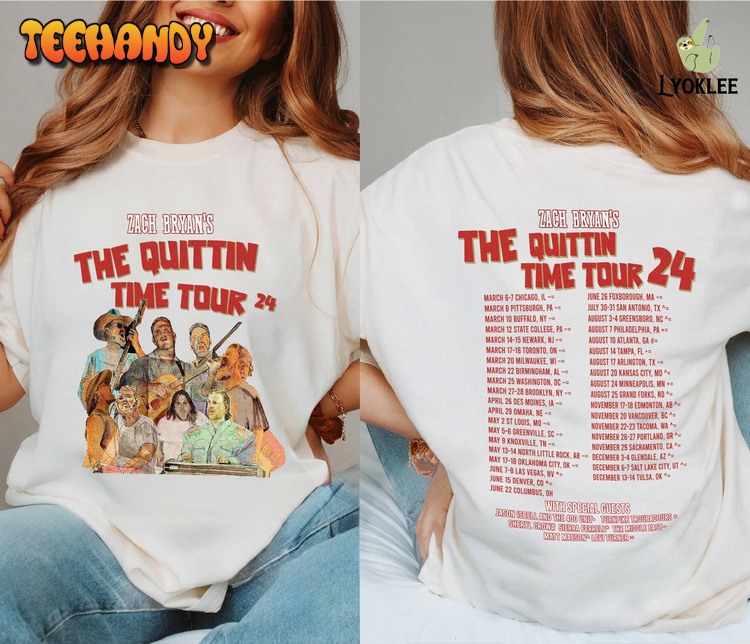 Zach Bryan The Quittin Time Tour Shirt The Quittin Time Tour 2024 Unisex Sweatshirt