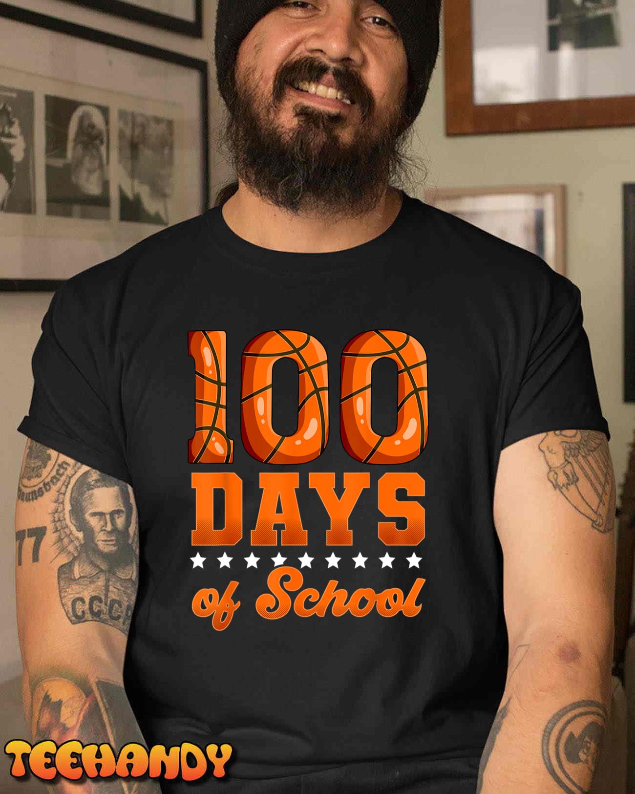 100 Days Of School Basketball Unisex T-Shirt