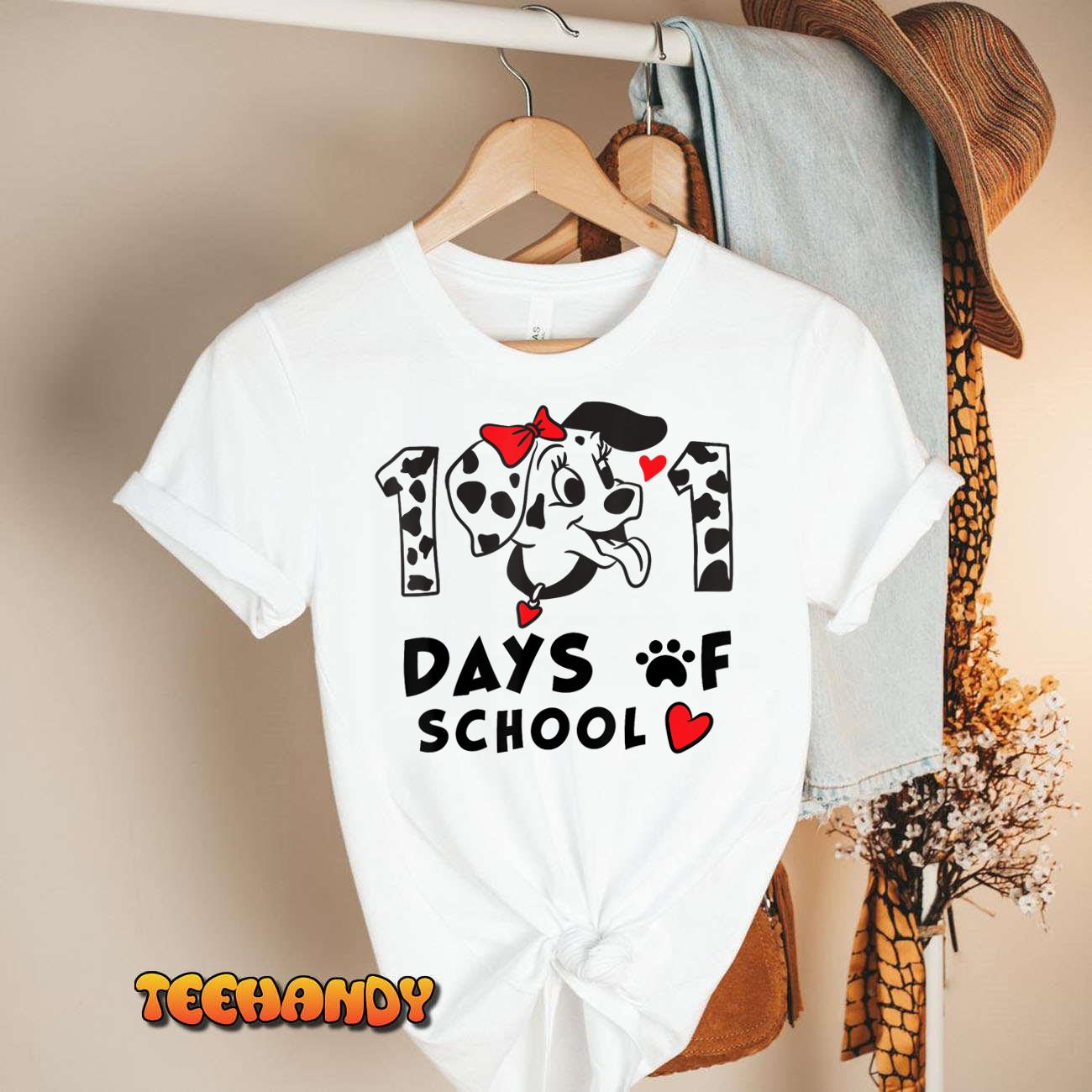 100 Days Of School Dalmatian Dog Boy Kid 100th Day Of School Unisex T-Shirt