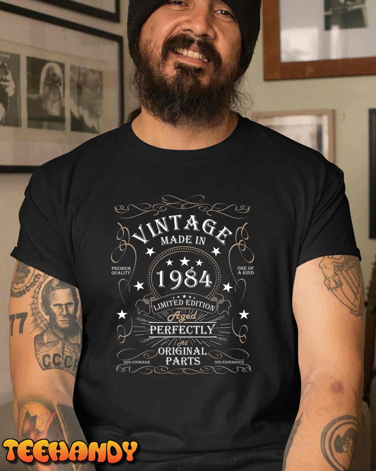 40th Birthday Retro Limited Edition Man Woman Vintage 1984 T-Shirt