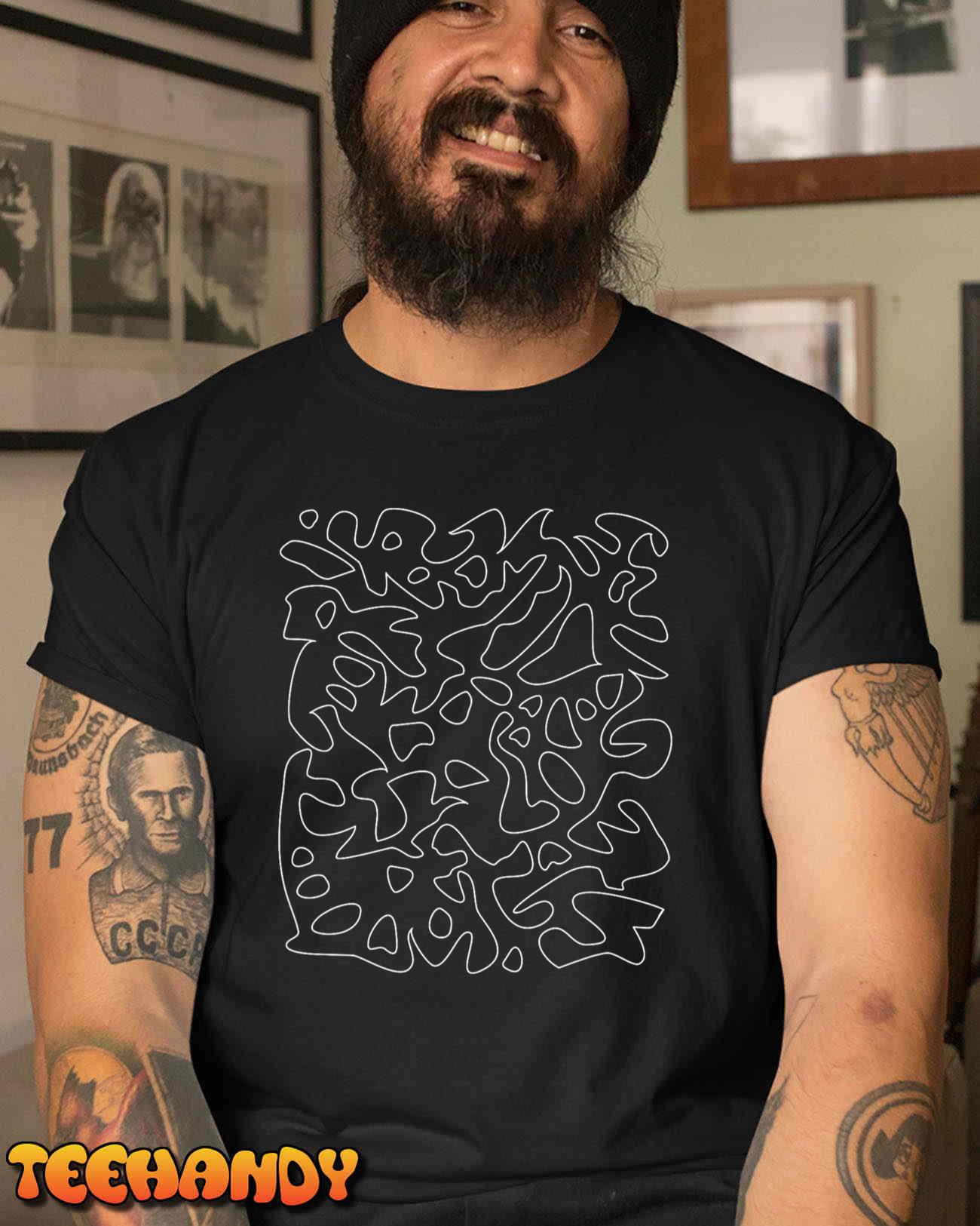 Abstract Minimal Line Art T-Shirt
